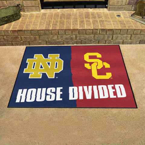 House Divided Mat - Notre Dame / Southern Cal