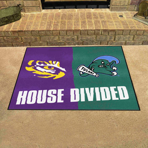 House Divided Mat - LSU / Tulane