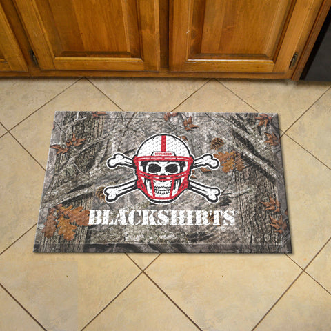 University of Nebraska Camo Scraper Mat