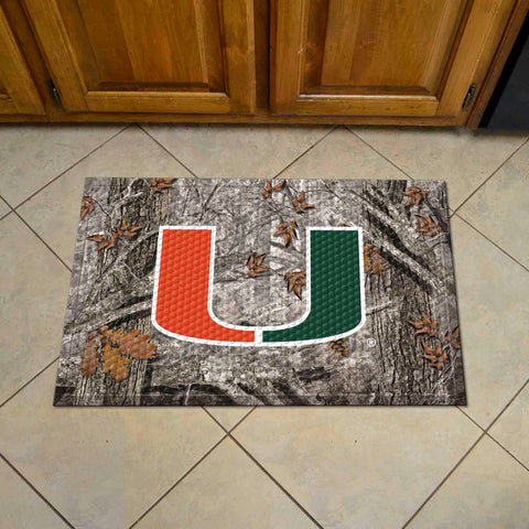 University of Miami Camo Scraper Mat