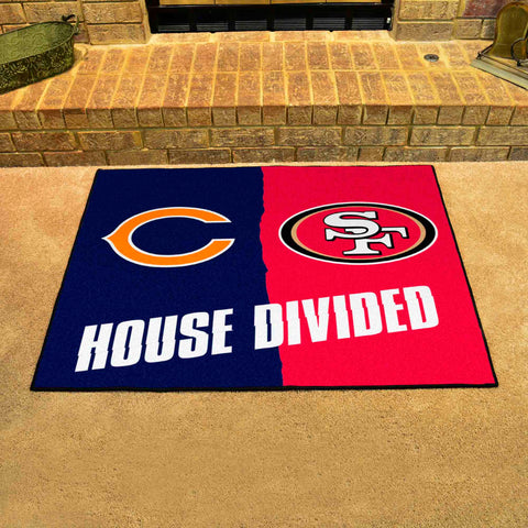 House Divided Mat - Bears / 49ers