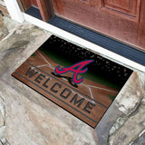 MLB - Atlanta Braves Crumb Rubber Door Mat