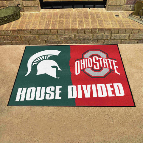 House Divided Mat - Michigan State / Ohio State