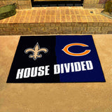 NFL House Divided Mat - Saints / Bears