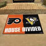 House Divided Mat - Penguins / Flyers