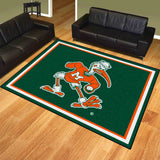 University of Miami 8x10 Rug