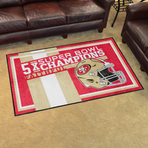 NFL - San Francisco 49ers 4x6 Rug