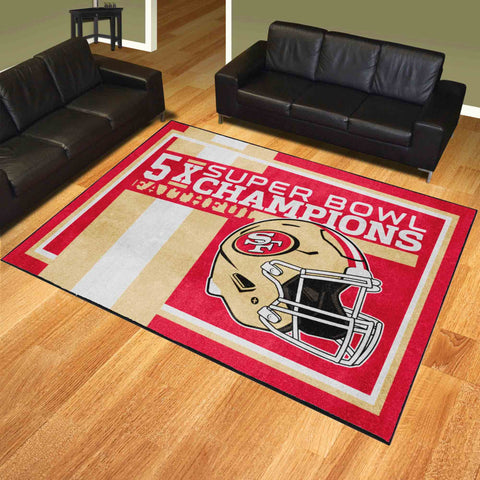 NFL - San Francisco 49ers 8x10 Rug