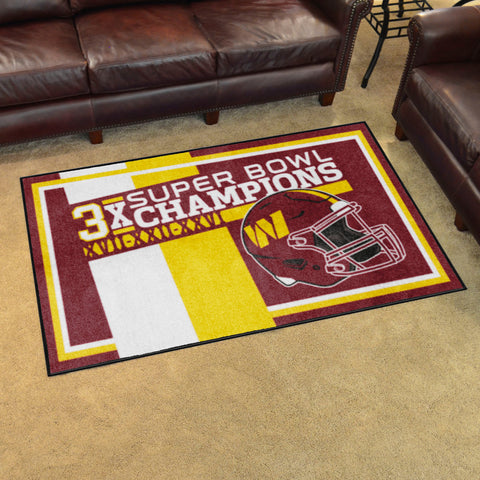 NFL - Washington Commanders 4x6 Rug