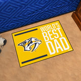 NHL - Nashville Predators Starter Mat - World's Best Dad