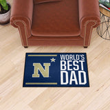 US Naval Academy Starter Mat - World's Best Dad