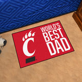 University of Cincinnati Starter Mat - World's Best Dad