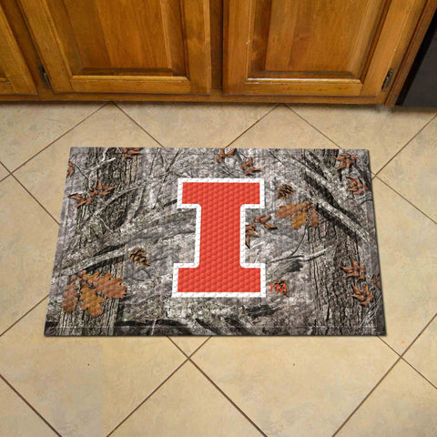 University of Illinois Camo Scraper Mat