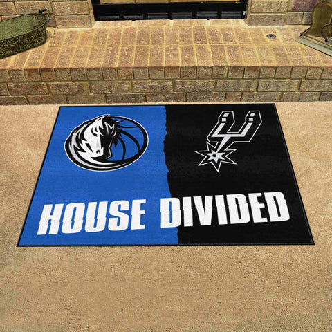 NBA House Divided Mat - Mavericks / Spurs