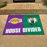 NBA House Divided Mat - Lakers / Celtics