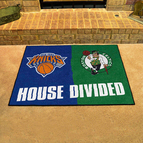 NBA House Divided Mat - Knicks / Celtics