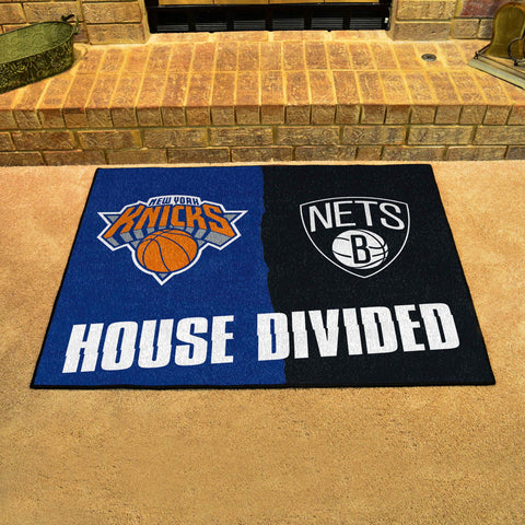 NBA House Divided Mat - Knicks /  Nets