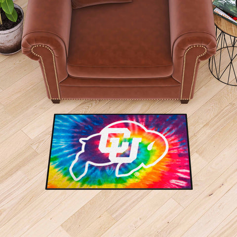 University of Colorado Starter Mat - Tie Dye