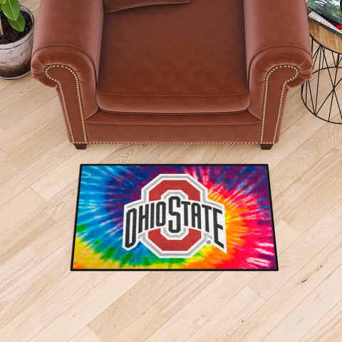 Ohio State University Starter Mat - Tie Dye