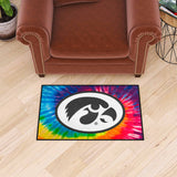 University of Iowa Starter Mat - Tie Dye