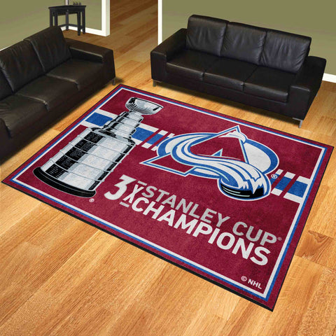 NHL - Colorado Avalanche 8x10 Rug