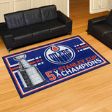 NHL - Edmonton Oilers 5x8 Rug