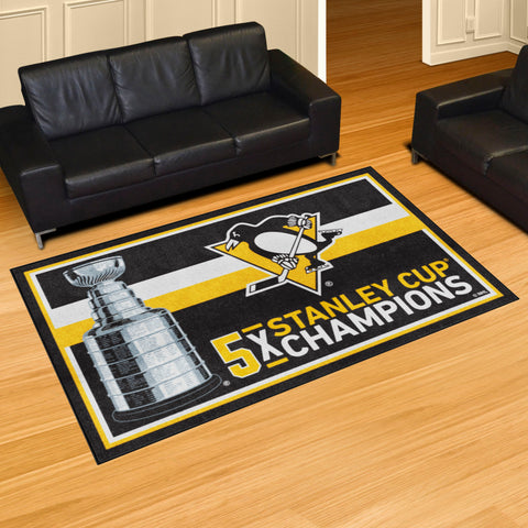 NHL - Pittsburgh Penguins 5x8 Rug