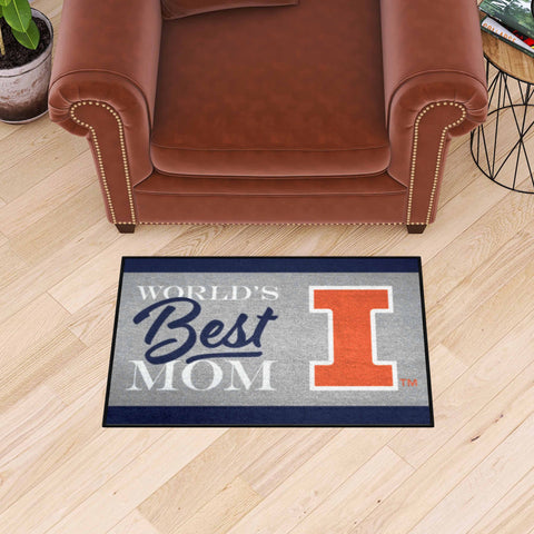 University of Illinois Starter Mat - World's Best Mom