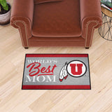 University of Utah Starter Mat - World's Best Mom