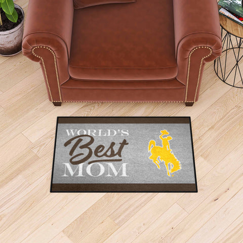 University of Wyoming Starter Mat - World's Best Mom