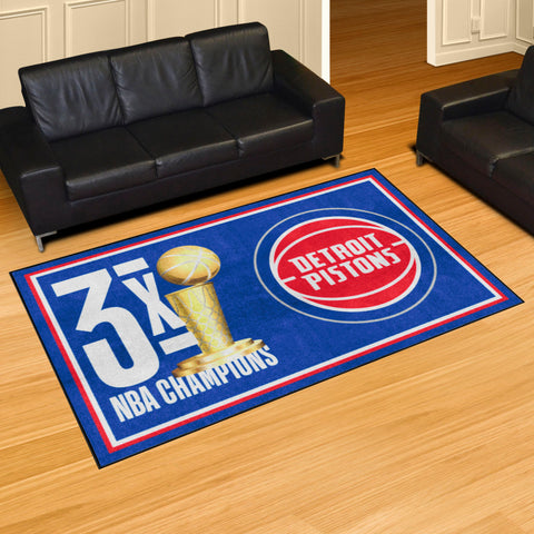 NBA - Detroit Pistons 5x8 Rug