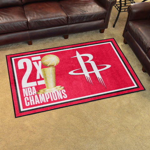 NBA - Houston Rockets 4x6 Rug