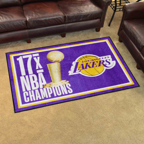 NBA - Los Angeles Lakers 4x6 Rug