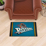 NBAV ƒ?? Detroit Pistons Starter Mat - Retro