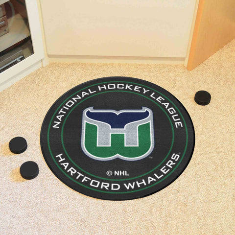 NHLV - Hartford Whalers Puck Mat