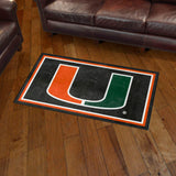 University of Miami 3x5 Rug