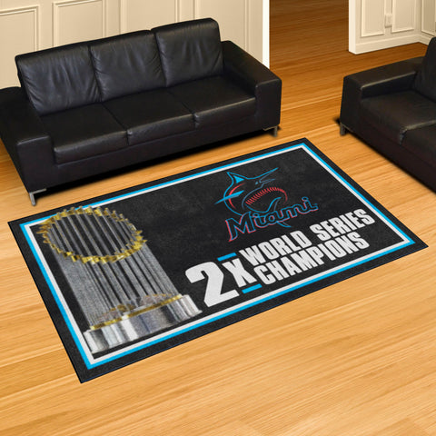 MLB - Miami Marlins 5x8 Rug