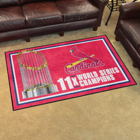 MLB - St. Louis Cardinals 4x6 Rug