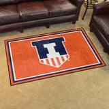 University of Illinois 4x6 Rug