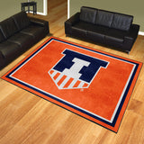 University of Illinois 8x10 Rug