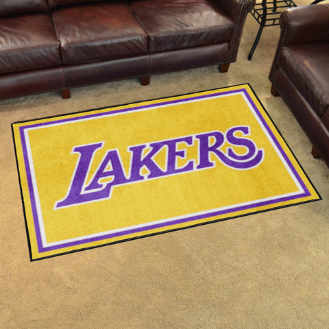 NBA - Los Angeles Lakers 4x6 Rug