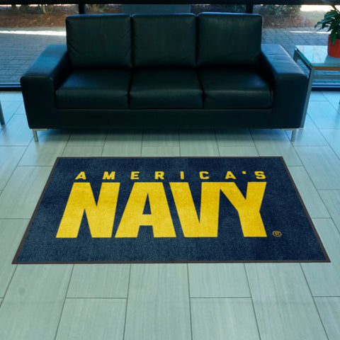 NAVY 4X6 Logo Mat - Landscape