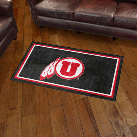 University of Utah 3x5 Rug