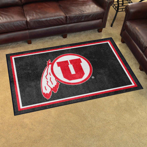 University of Utah 4x6 Rug