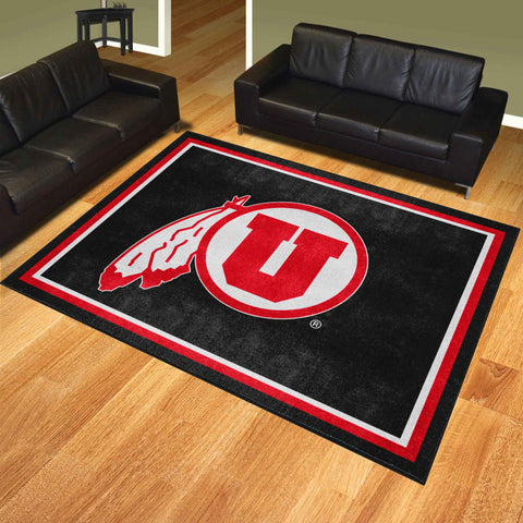 University of Utah 8x10 Rug