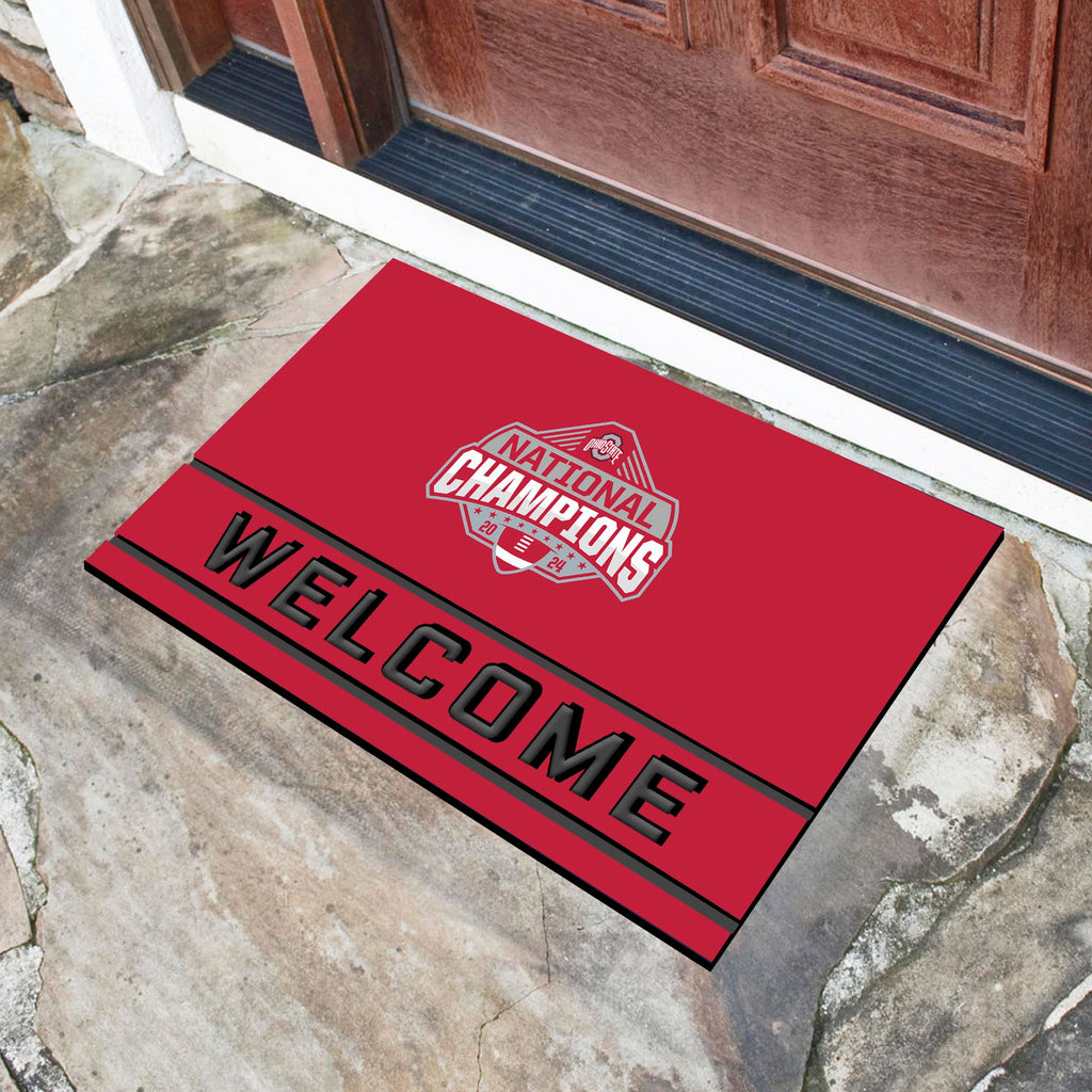 2024-25 College Football Champions Ohio State University Crumb Rubber Door Mat