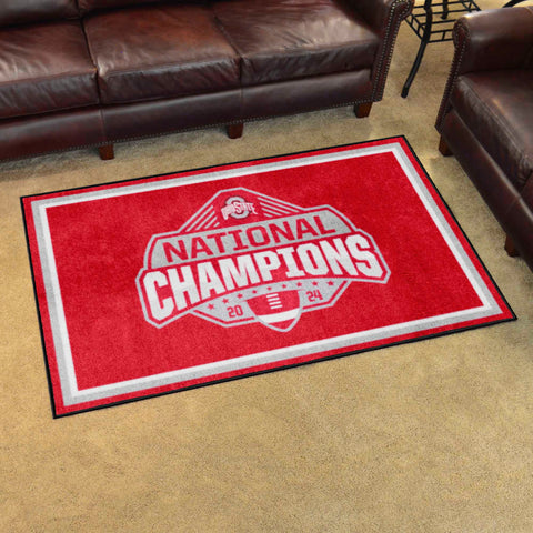 2024-25 College Football Champions Ohio State University 4x6 Rug