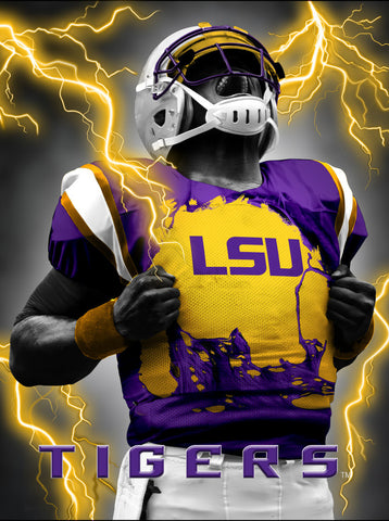 LSU Tigers 3D Art Print 12x16 Super Player