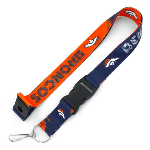 Denver Broncos Lanyard Crossfade Design