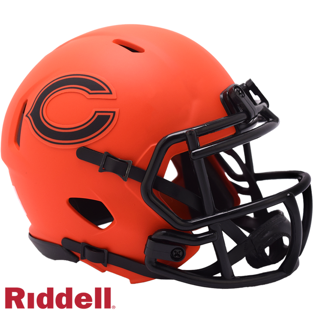 Chicago Bears Helmet Riddell Replica Mini Speed Style Rave Alternate